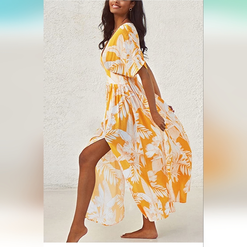 💛YELLOW LONG GORGEOUS DRESS🧡